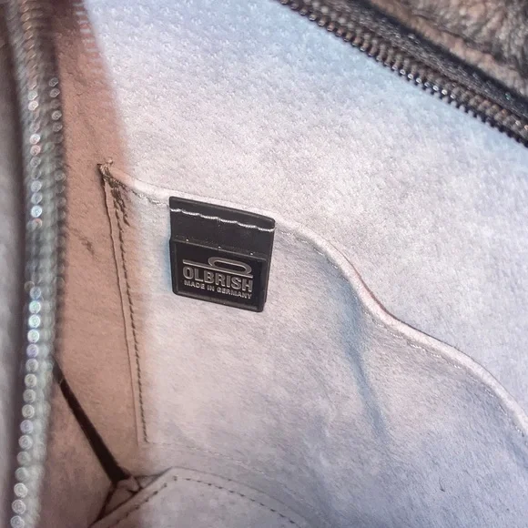 Olbrish Black Leather New Black Women's Handbag From Berlin - Picture 8 of 8